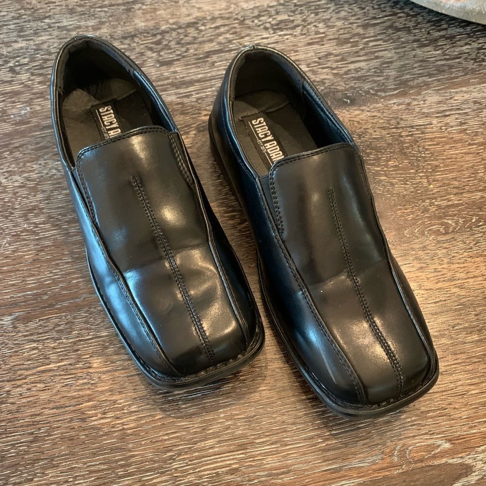 Stacy Adam’s Black Slip On “Church Shoes” sz 5 EUC